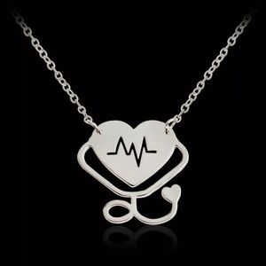 Heart Stethoscope Necklace. NEW!